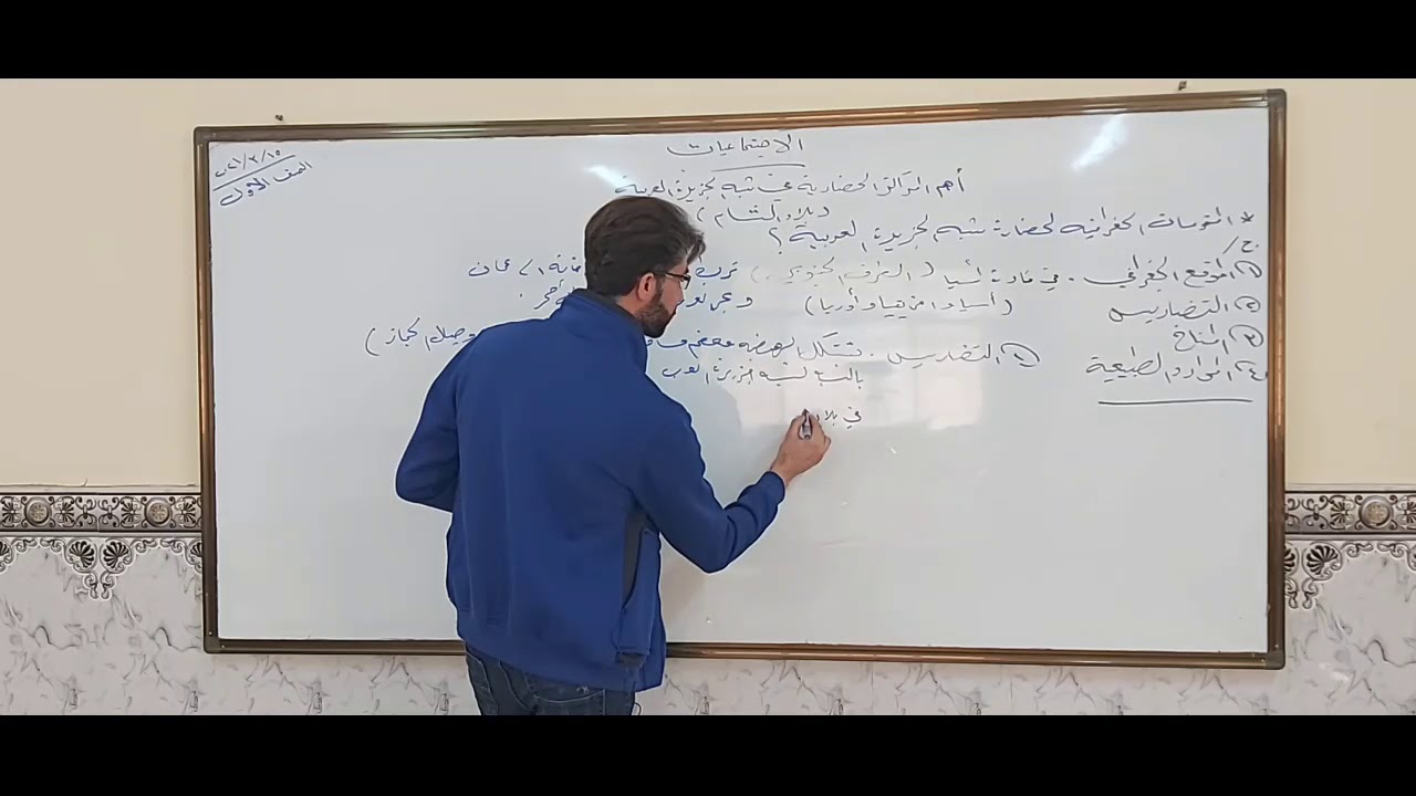 الإجتماعيات / الصف الأول متوسط      أهم المراكز الحضارية في شبه الجزيرة العربية