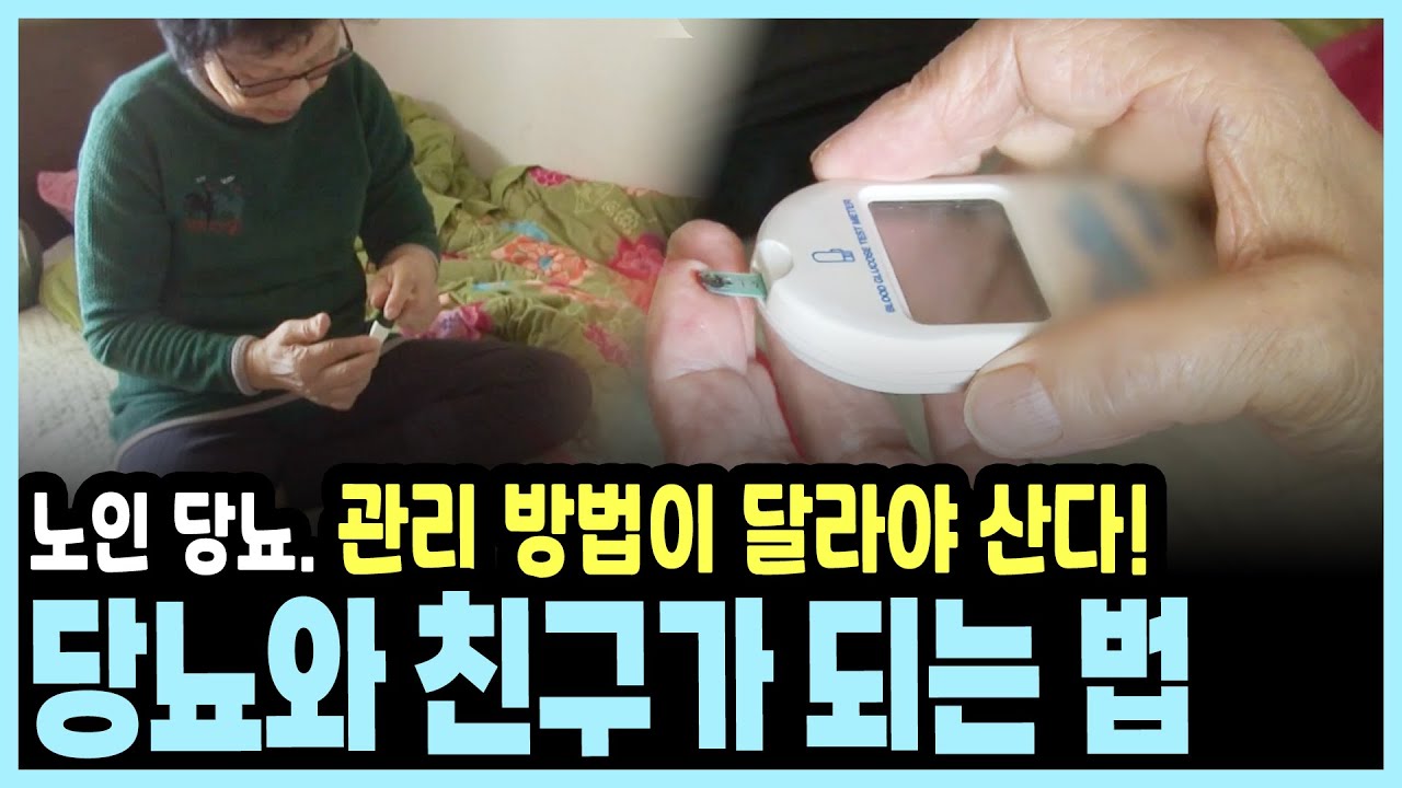 단순히 혈당만 낮추면 된다? 전 세계 1억 명의 숙제 '당뇨', 고령 환자를 위한 맞춤형 치료 가이드 I KBS 20161106 방송