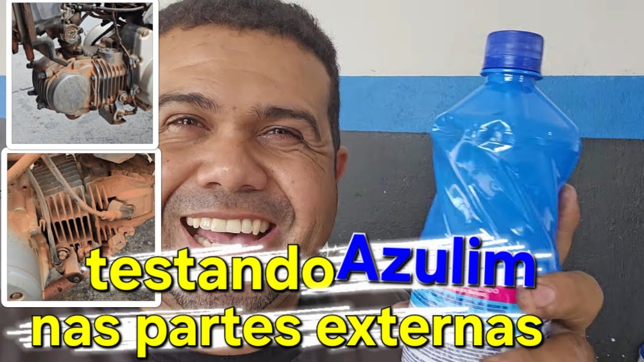 Azulyn limpa parte externa do motor?? Testei e o resultado foi esse! 