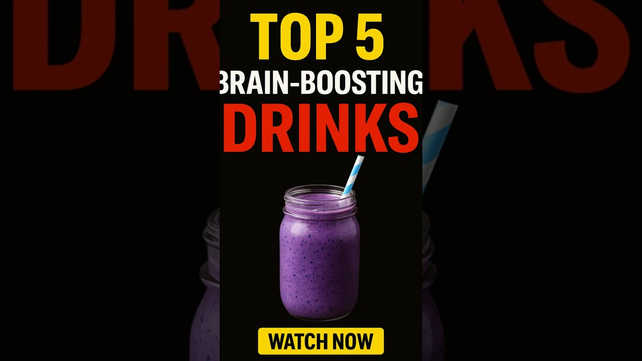 Top 5 Brain-Boosting Drinks You Should Be Drinking Daily! 🧠✨