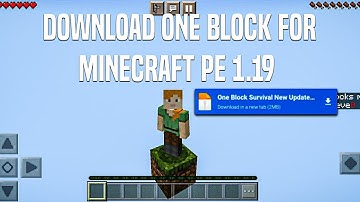 How to download One Block in minecraft pe 1.19 in Malayalam|Minecraft |One block