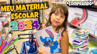 COMPREI MEU MATERIAL ESCOLAR TODO DO STITCH * voltas às aulas 2024 *