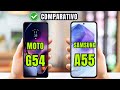 MOTO G54 5G VS SAMSUNG A55 5G  COMPARATIVO 📱 @canaldwn