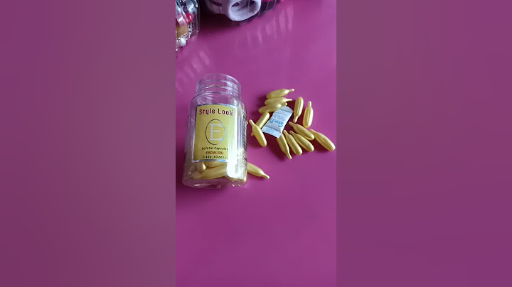 Vitamin E soft Cel Capsules Facial oil