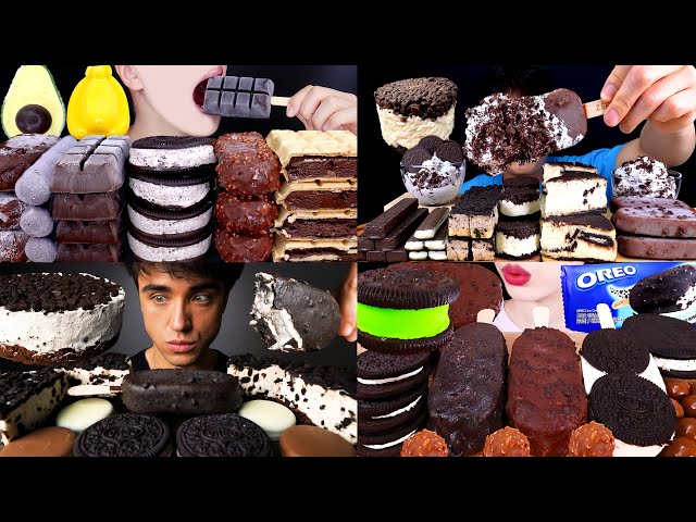 ASMR MUKBANG EATING OREO CHOCOLATE ICE CREAM MALTESERS OREO SANDWICH EATING SOUNDS EATING VIDEOS 