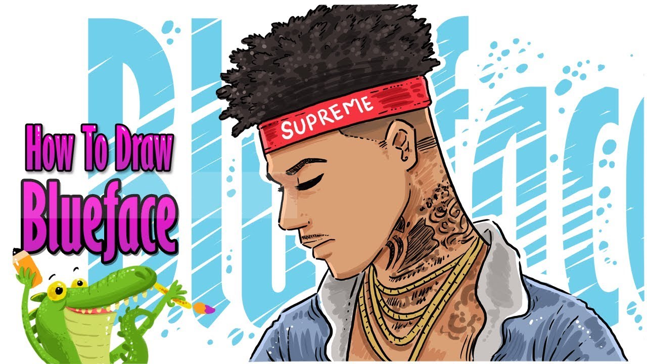 How To Draw Blueface Supreme Youtube