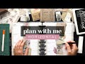 PLAN WITH ME :: DECORATING A HORIZONTAL LAYOUT IN A CLASSIC HAPPY PLANNER :: VINTAGE FLORALS