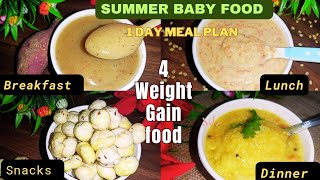 4 Summer Foods For Babies|Summer Secret Meal Plan|Weight Gain Healthy Baby Food For 6 M-2 Yrs Babies