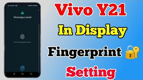 Vivo Y12s In Display Fingerprint Setting || How To Add In Display Fingerprint Lock On Vivo Y12s