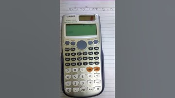 Roots of equation using- CASIO fx-991ES PLUS