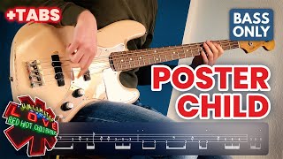 POSTER CHILD - Red Hot Chili Peppers // Bass Cover // Play Along Tabs // Flea Jazz Bass