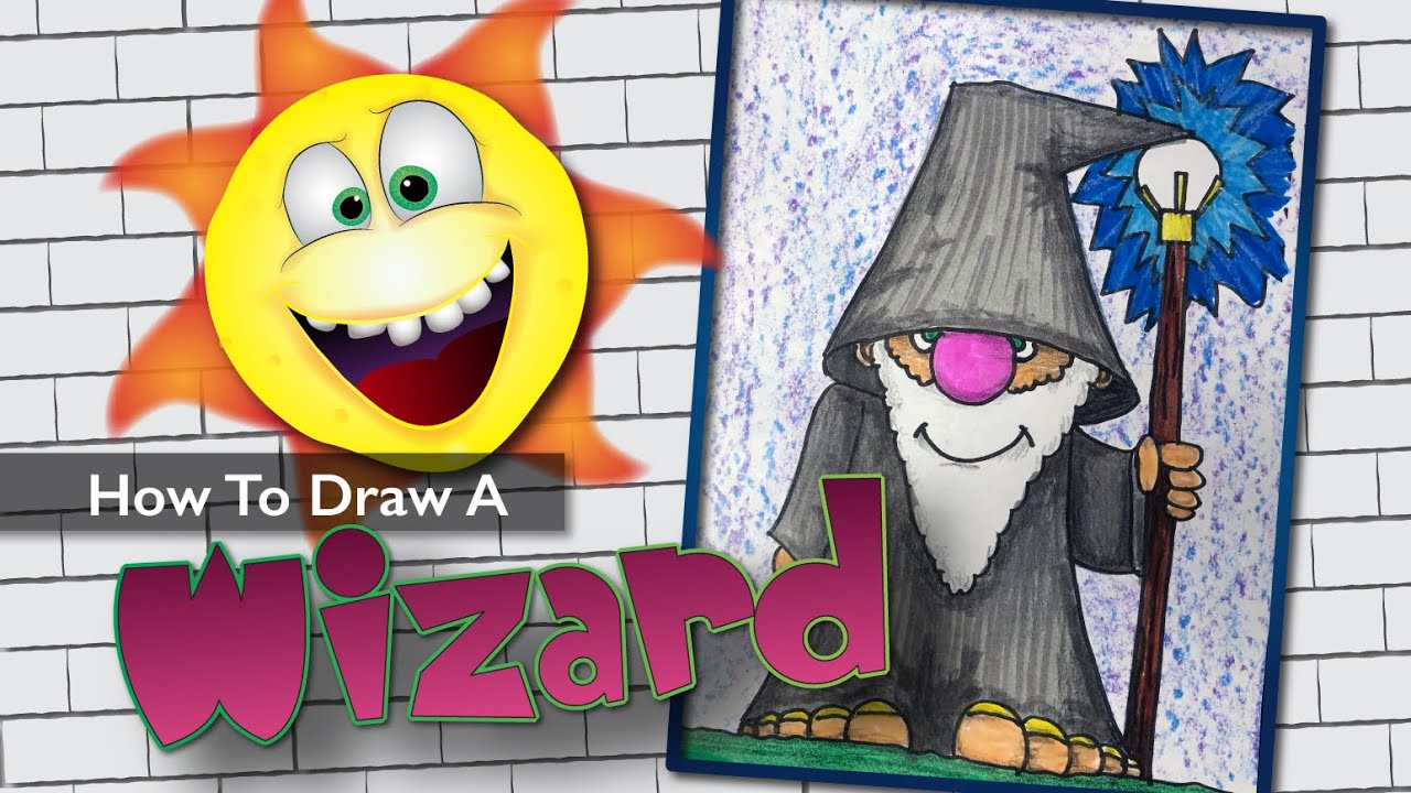 How to Draw 🎃 Wizard 🎃 Halloween 🎃 Step by Step 🎃 Easy 🎃 Frazier Tales ...