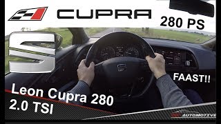 Seat Leon Cupra 280 POV (2015) Test Drive + Acceleration 0 - 200 km/h