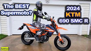 First Ride - NEW 2024 KTM 690 SMC R Supermoto Review | CycleCruza by CycleCruza 24,125 views 2 months ago 14 minutes, 28 seconds