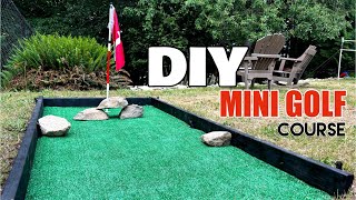 DIY Mini Golf Course // Putt Putt