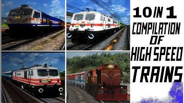 10 in 1 !! | COMPILATION OF HIGH SPEED TRAINS | MSTS