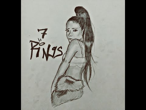 How To Draw Ariana Grande Step By Step 7 Rings Youtube