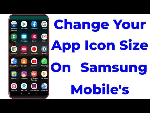 How to Reduce/Decrease App Icon Size in Samsung Mobile-Make Bigger or Smaller Icons