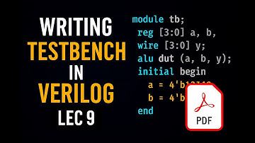 writing testbench in verilog – Theory + PDF in Hindi