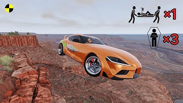 Realistic High-Speed Car Crashes in BeamNG.drive #52 | Ultra Detailed Crash Compilation