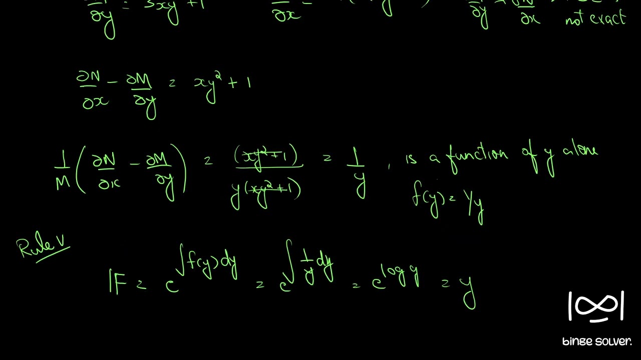 Q222 Solve (xy^3 + y)dx + 2(x^2y^2 + x + y^4 )dy = 0