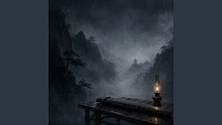 Solitary Lamp in Rain