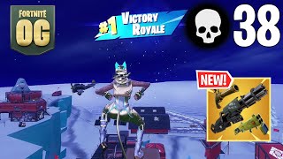 38 Elimination Solo vs Squads “Zero Build” Gameplay Win (Fortnite OG)