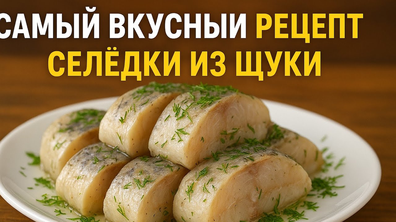 САМЫЙ ВКУСНЫЙ РЕЦЕПТ СЕЛЁДКИ ИЗ ЩУКИ 🐟 Пальчики оближешь!