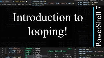 PowerShell 7 Tutorial 21: Introduction to looping