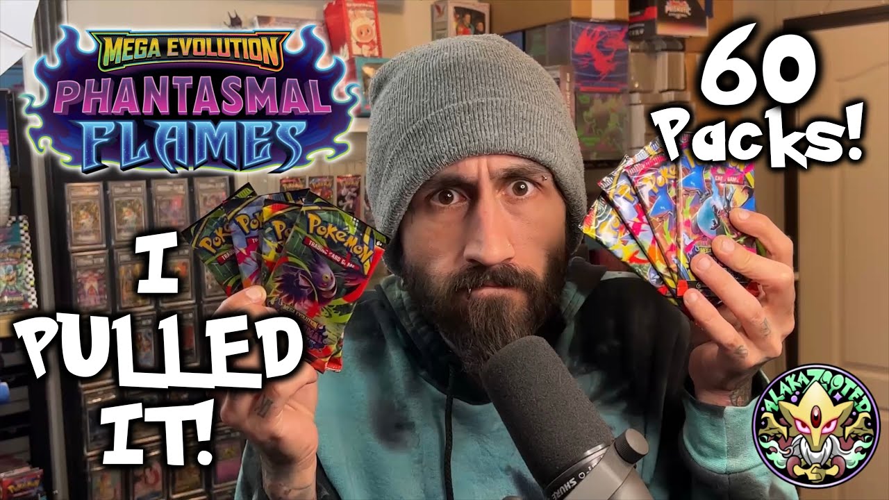 IMPOSSIBLE PULL?! Gold Charizard in ONLY 60 Phantasmal Flames Packs! 🔥