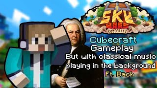Cubecraft Skywars While Classical Music Plays In The Background.