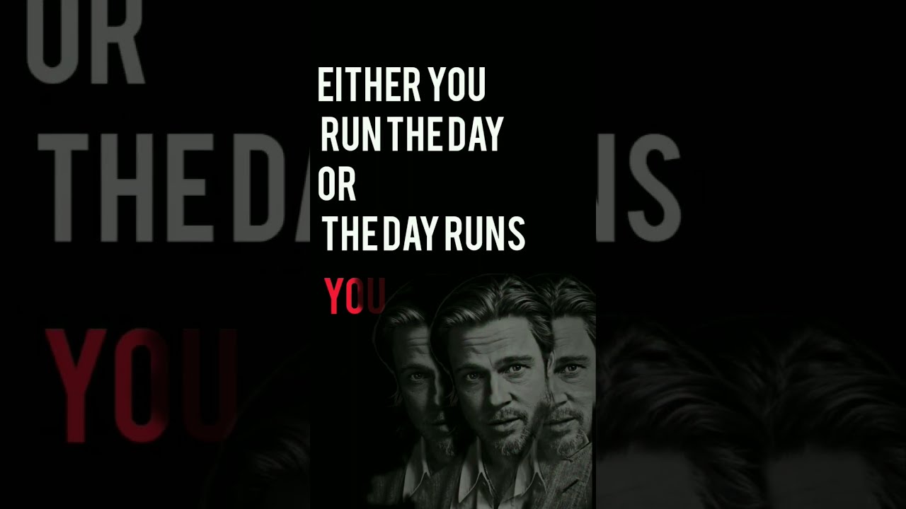Either You Run The Day Or Runs Motivation Energy Power Passion