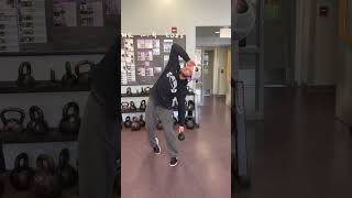Staggered Stance Kettlebell Side Bends