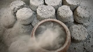 ASMR~Bomb Dusty Gritty Charcoal Sand Cement Dry Crumbles🤤Insane Earthy Dust Play\Pouring\Paste Play💨
