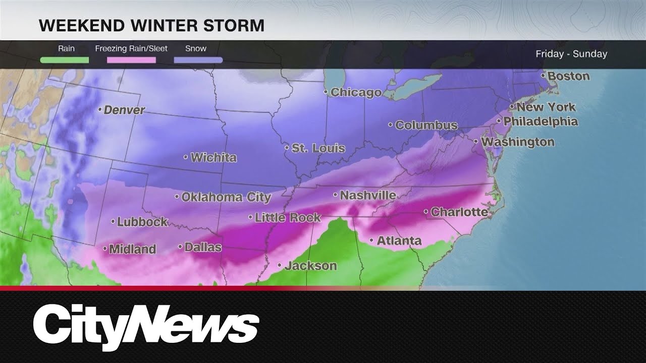 Powerful winter storm to hit several U.S. states - YouTube