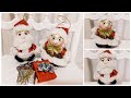 NOEL BABA VE NOEL ANNE YAPIMI-SANTA CLAUS CHİRİSTMAS DECORATİONS-DO İT YOURSELF