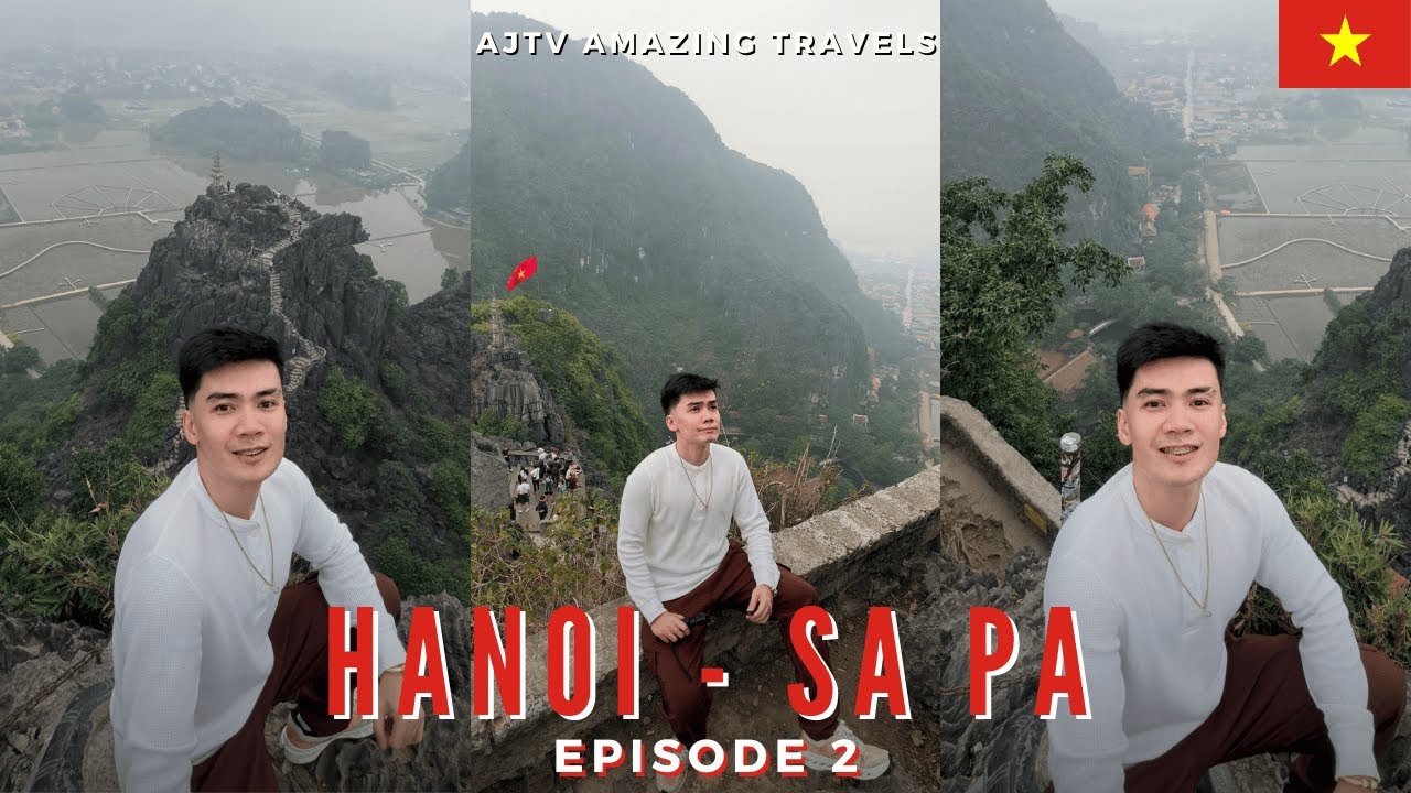 Hanoi & Sapa Vietnam Vlog EP2: Ninh Binh Adventure via Klook Featuring Mua Cave View Climb | AJTV 🇻🇳