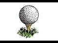 How To Draw A Golf Ball