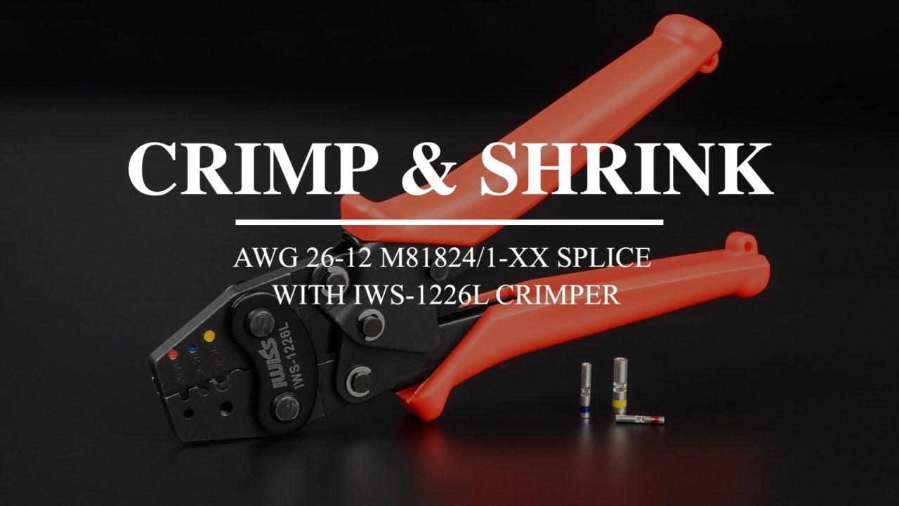 IWISS IWS 1226L ENVIRONMENTAL SPLICE CRIMPING TOOL YouTube