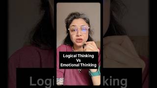 Emotional Thinking Vs Logical Thinking. #anxiety #relationships #depression #counselling #fyp