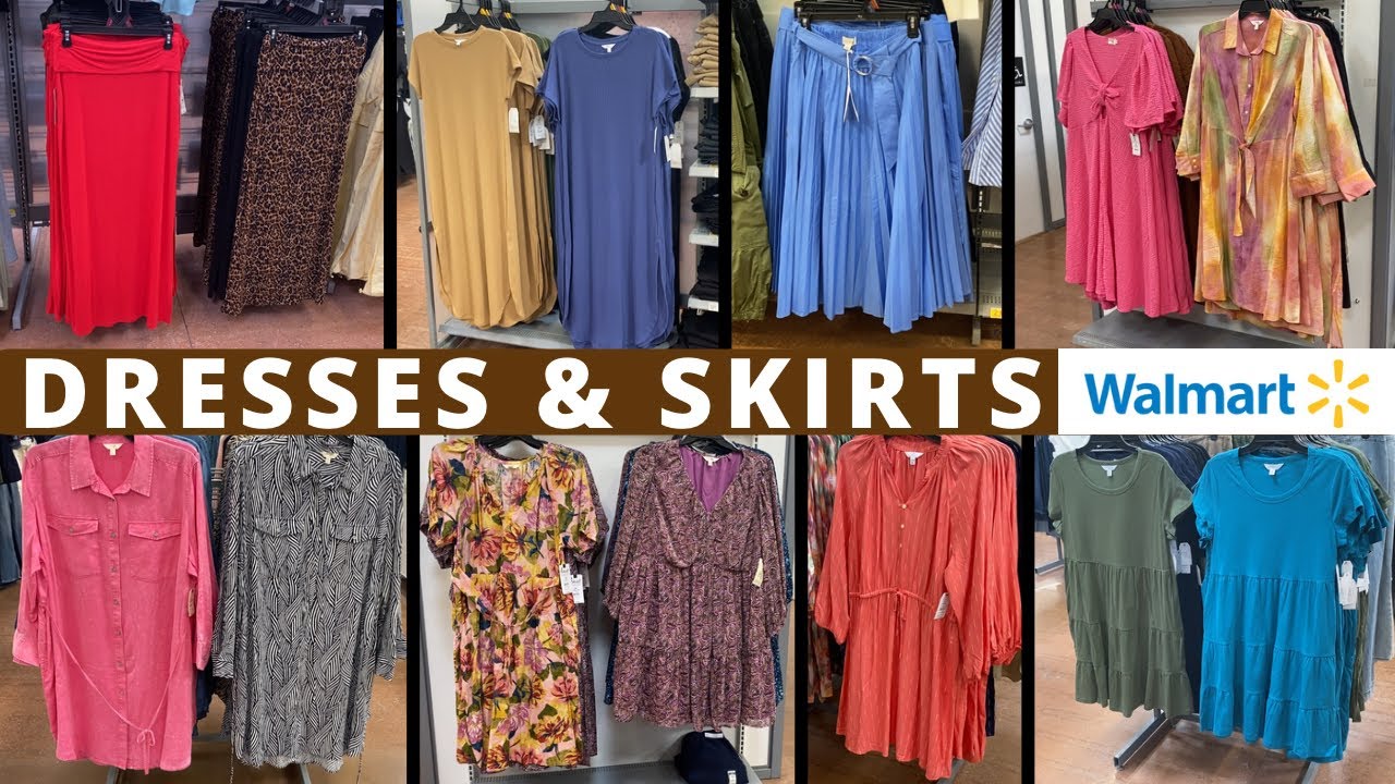ALL OF THE WOMENS DRESSES & SKIRTS AT WALMARTWALMART WOMENS CLOTHES |  WALMART SHOP WITH ME