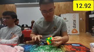 12.70 official 3x3 One-Handed winning average | Seomara Cube Fest 2026