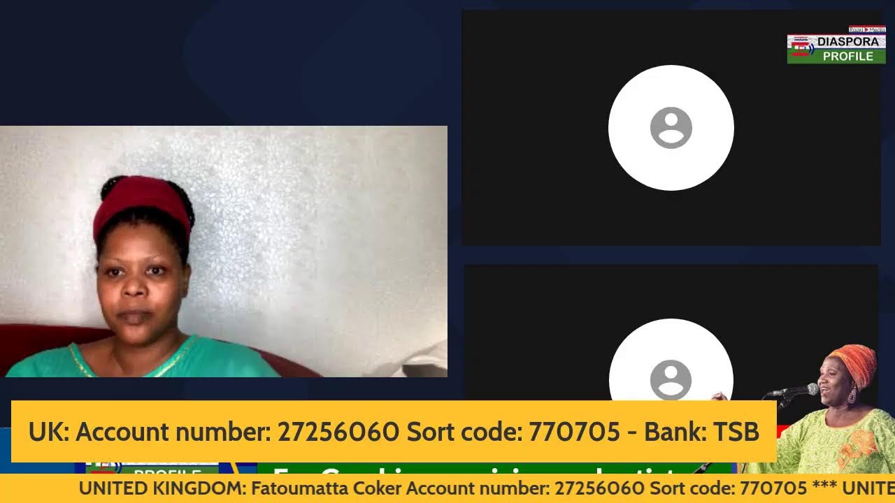 Fundraising for Amie Cherry, Gambian musician and artist who is sick and needs support.