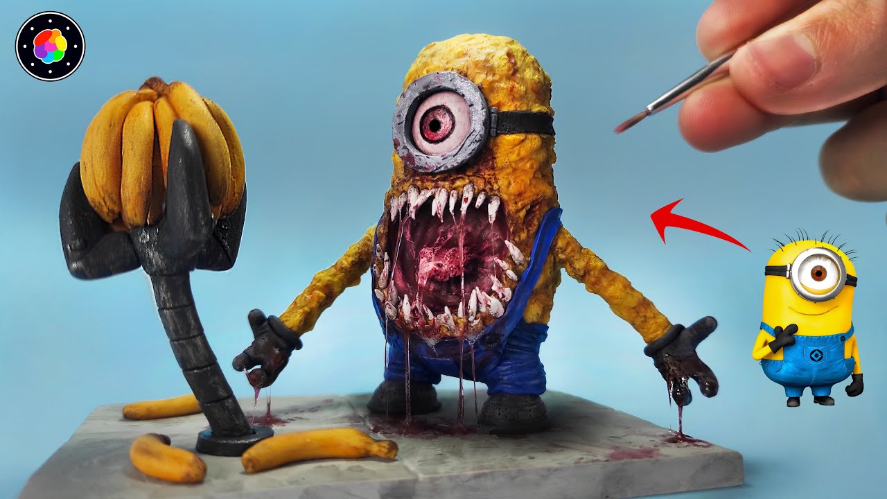 CREANDO a MINION.EXE [ Making MINION Real Life ] Plastilina / Clay | PlastiVerse