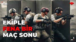 DERECELİDE EKİPLE FENA BİR MAÇ SONU! [PUBG]