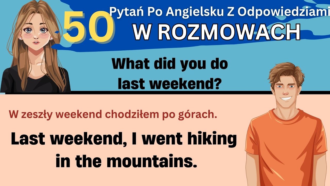 Sprawdzian Testowy Z Matematyki Zawiera 50 Pytań 50 Pytań po angielsku (z odpowiedziami) - W CODZIENNYCH ROZMOWACH - YouTube