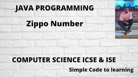 Zippo Number  Program in Java (Hindi)