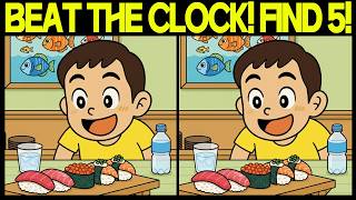 Find the 5 Differences | Quick Vision Challenge for Adults