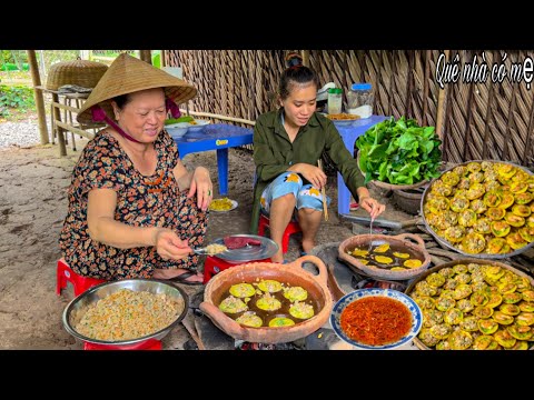 Video Bánh Khọt Tép Bạc, Thịt Bầm Củ Sắn | Hương Vị Bánh Quê... - youtube