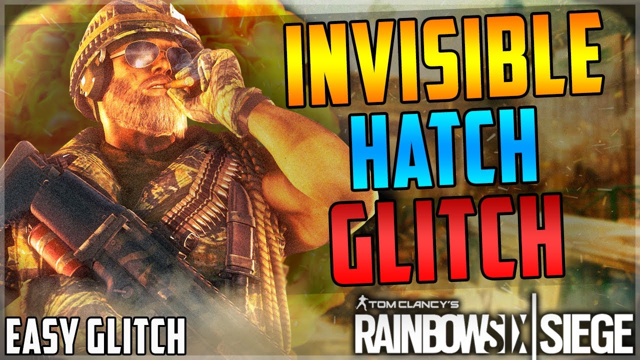 WEIRD INVISIBLE HATCH GLITCH - SEE AND SHOOT THROUGH A INVISIBLE HATCH - (Rainbow Six Siege)